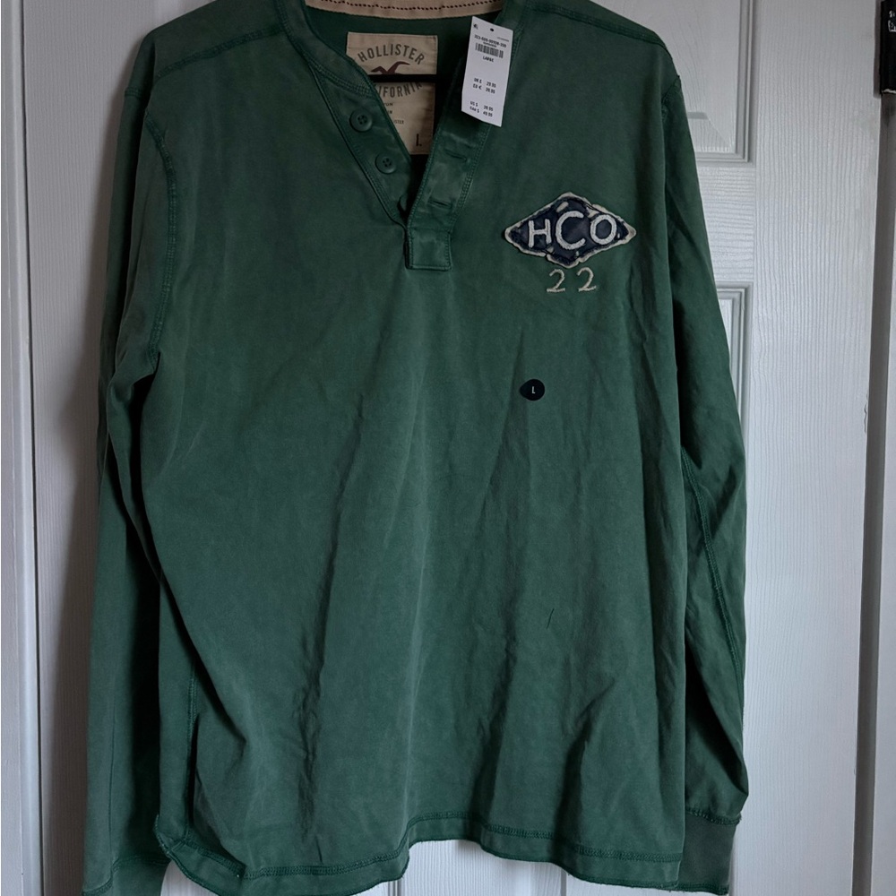 Hollister green Long Sleeve Men's Shirt
